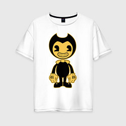 Футболка оверсайз женская Bendy and the Ink Machine, цвет: белый