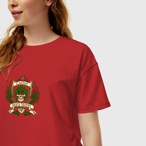 Женская футболка оверсайз Кадианская гварддия / Красный – фото 3