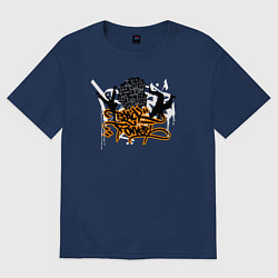 Футболка оверсайз женская Black urban power, цвет: тёмно-синий