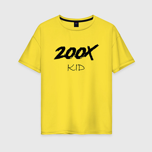 Женская футболка оверсайз 200X KID / Желтый – фото 1