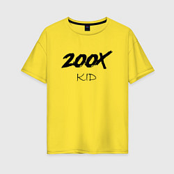 Футболка оверсайз женская 200X KID, цвет: желтый