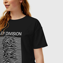 Футболка оверсайз женская Joy Division, цвет: черный — фото 2