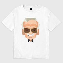 Футболка оверсайз женская Господин Стэн Ли, цвет: белый