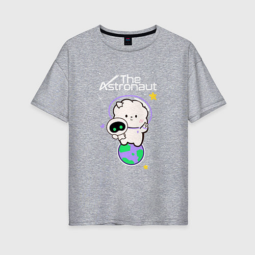 Женская футболка оверсайз The Astronaut - Jin / Меланж – фото 1