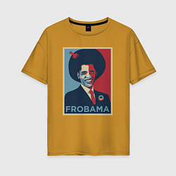 Футболка оверсайз женская Frobama, цвет: горчичный