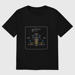 Футболка оверсайз женская F1 Lotus Senna, цвет: черный