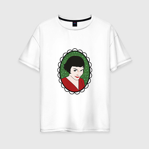 Женская футболка оверсайз Амели / Белый – фото 1