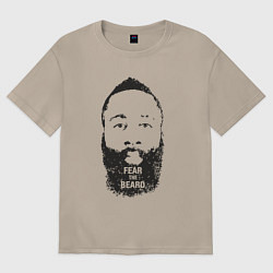 Футболка оверсайз женская Harden beard, цвет: миндальный