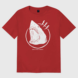 Футболка оверсайз женская Dope street market shark, цвет: красный