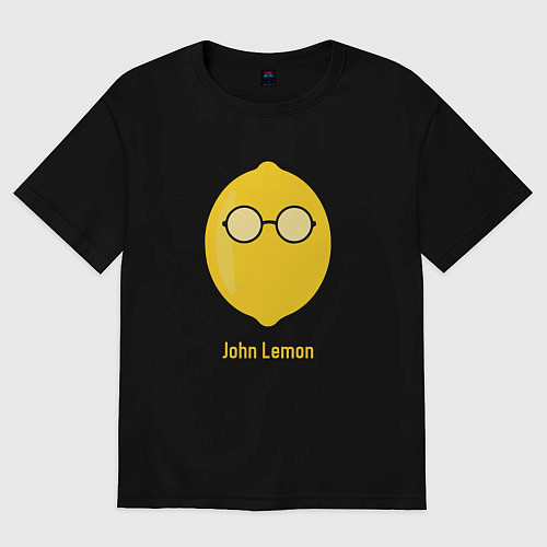 Женская футболка оверсайз John Lemon / Черный – фото 1