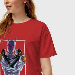 Футболка оверсайз женская Killer Queen anime, цвет: красный — фото 2