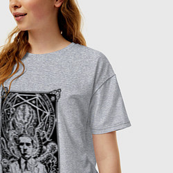 Футболка оверсайз женская ЛавкрафтКтулху, цвет: меланж — фото 2