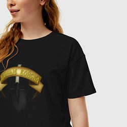 Футболка оверсайз женская Дачники вперед, цвет: черный — фото 2