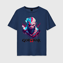 Женская футболка оверсайз God of War, Kratos