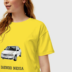 Футболка оверсайз женская Daewoo nexia, цвет: желтый — фото 2