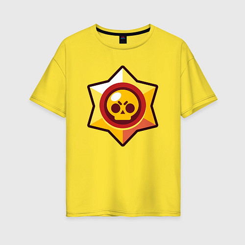 Женская футболка оверсайз Бравл Старс / Желтый – фото 1