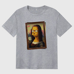 Футболка оверсайз женская Mona Simpson, цвет: меланж