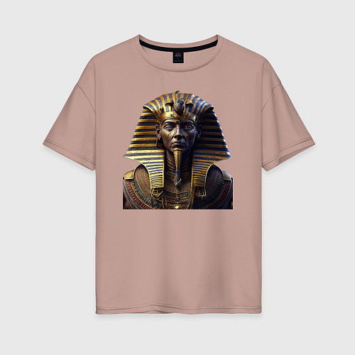 Женская футболка оверсайз Египетский фараон / Пыльно-розовый – фото 1