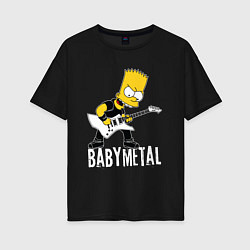 Футболка оверсайз женская Babymetal, цвет: черный