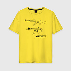 Футболка оверсайз женская CS white g by Boostuff, цвет: желтый