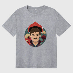 Футболка оверсайз женская Last of us - Джоэл Миллер, цвет: меланж