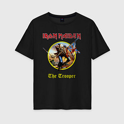 Женская футболка оверсайз The trooper Iron Maiden