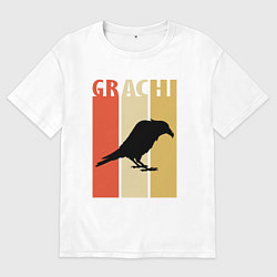 Футболка оверсайз женская Grachi, цвет: белый