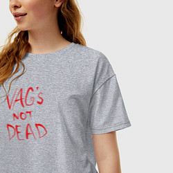 Футболка оверсайз женская VAG not dead, цвет: меланж — фото 2