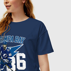 Футболка оверсайз женская Кучеров Никита, цвет: тёмно-синий — фото 2