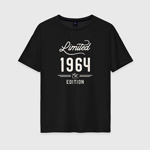 Женская футболка оверсайз 1964 ограниченный выпуск / Черный – фото 1