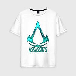 Футболка оверсайз женская Assassins Creed art, цвет: белый