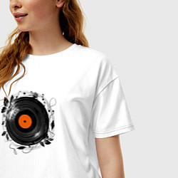 Футболка оверсайз женская Летняя мелодия, цвет: белый — фото 2