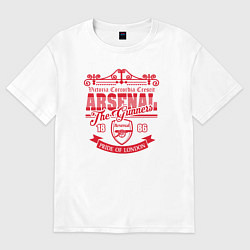 Футболка оверсайз женская Arsenal 1886, цвет: белый