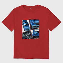 Женская футболка оверсайз Mercedes-Benz G63 AMG Gelandewagen V1