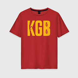 Футболка оверсайз женская KGB, цвет: красный