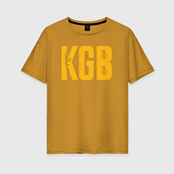 Футболка оверсайз женская KGB, цвет: горчичный