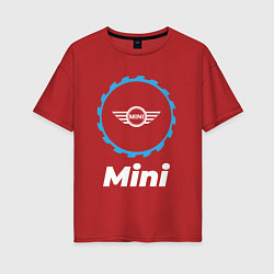 Футболка оверсайз женская Mini в стиле Top Gear, цвет: красный
