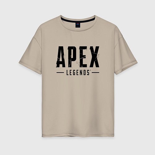 Женская футболка оверсайз Apex Legends логотип / Миндальный – фото 1