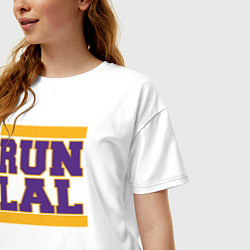 Футболка оверсайз женская Run Lakers, цвет: белый — фото 2