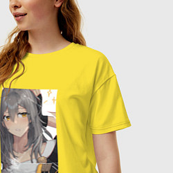 Футболка оверсайз женская Первопроходец за стеклом, цвет: желтый — фото 2