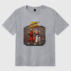 Футболка оверсайз женская Уличный Боец Начало, цвет: меланж