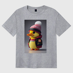 Футболка оверсайз женская Утяш, цвет: меланж