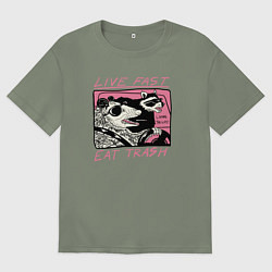 Футболка оверсайз женская Trash Life, цвет: авокадо