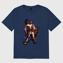 Футболка оверсайз женская Street Fighter 6 Ryu, цвет: тёмно-синий