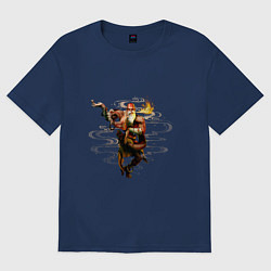 Футболка оверсайз женская Street Fighter 6 Dhalsim, цвет: тёмно-синий