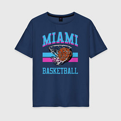 Женская футболка оверсайз Basket Miami