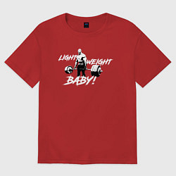 Футболка оверсайз женская Yeah buddy light weight, цвет: красный