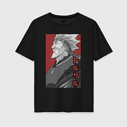 Футболка оверсайз женская Торкель, цвет: черный