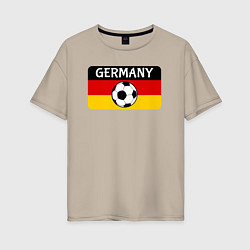 Женская футболка оверсайз Football Germany