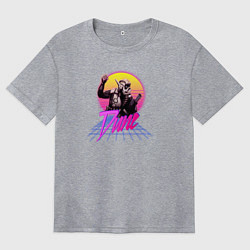 Футболка оверсайз женская Dune retro game, цвет: меланж